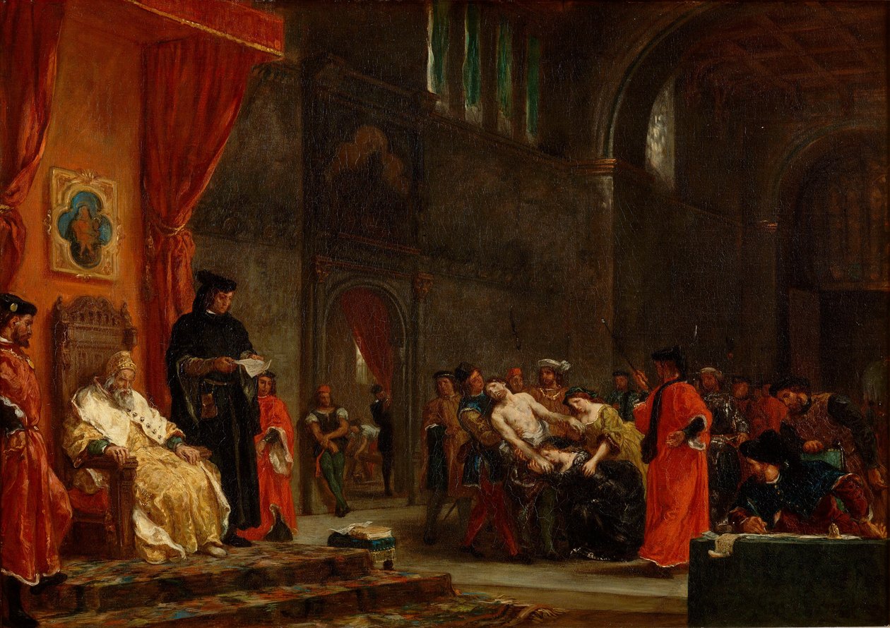 Kaksi Foscaria tekijältä Eugène Delacroix