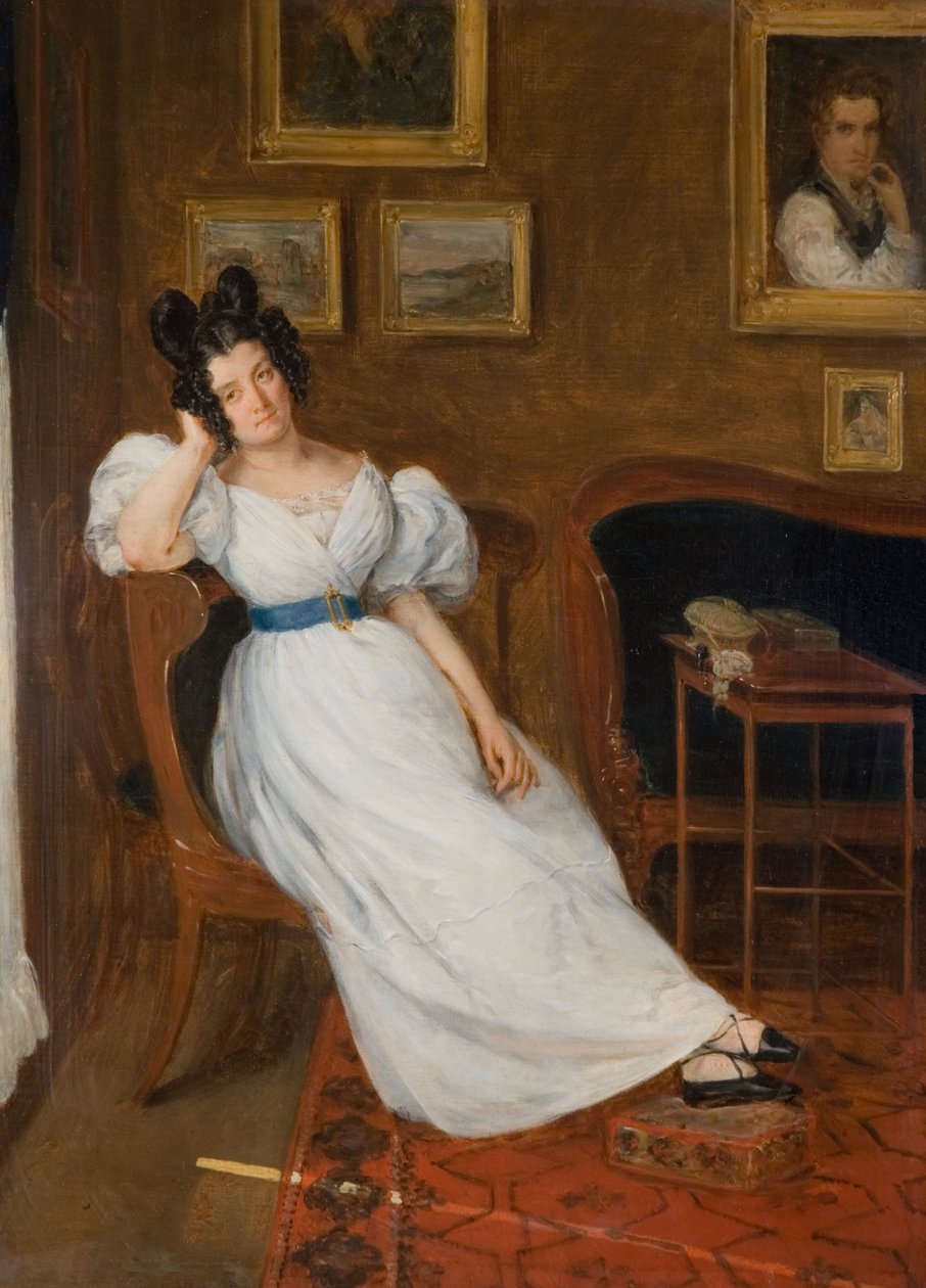 Madame Simonin muotokuva, 1850. tekijältä Eugène Delacroix