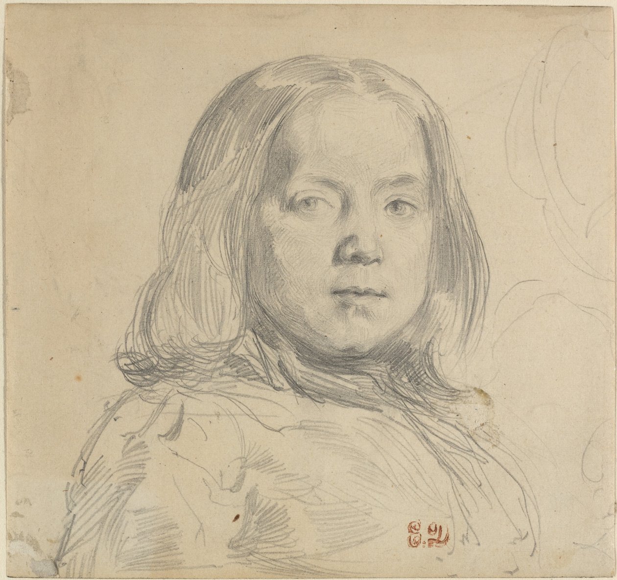 Lapsen muotokuva. tekijältä Eugène Delacroix