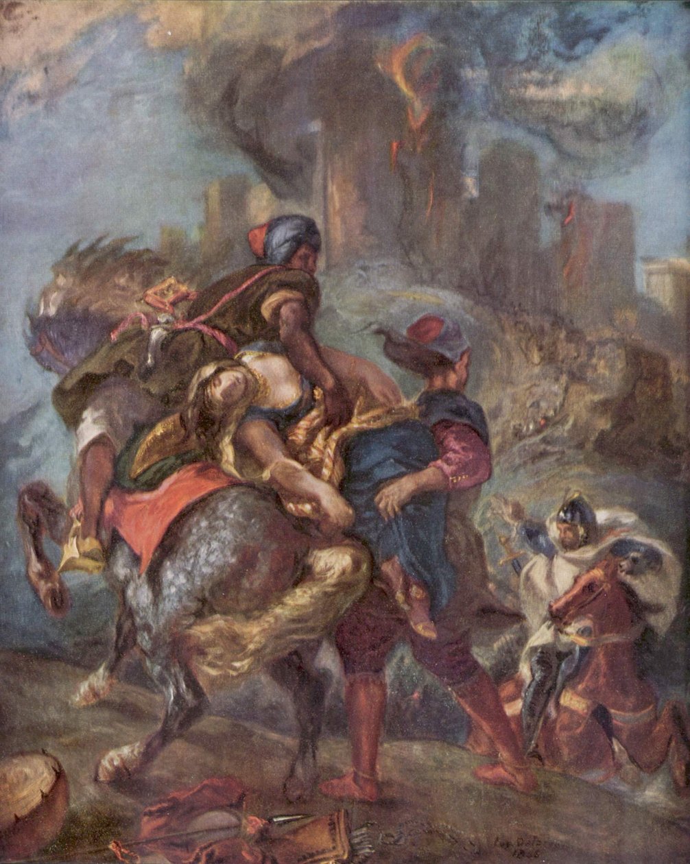 Rebeccan sieppaus tekijältä Eugène Delacroix