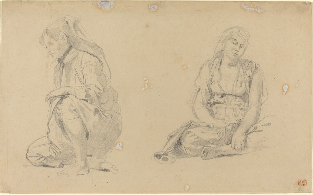 Naiset Algerista, 1833. tekijältä Eugène Delacroix
