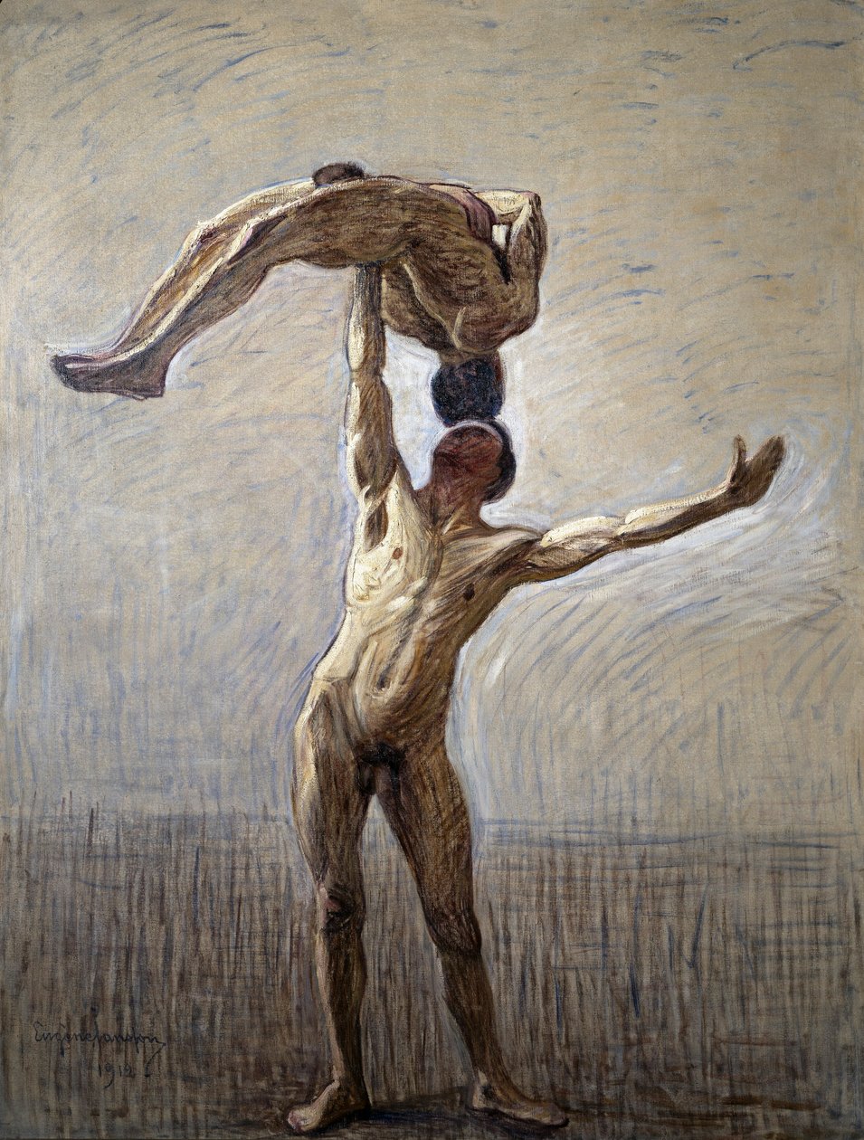 Urheilijat, 1912 tekijältä Eugène Jansson