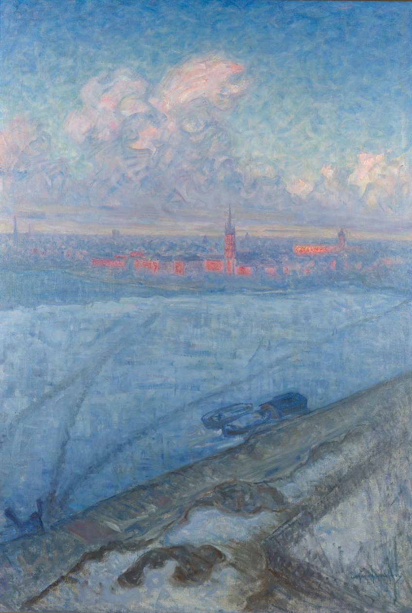 Kaupunki auringonlaskun aikaan tekijältä Eugène Jansson