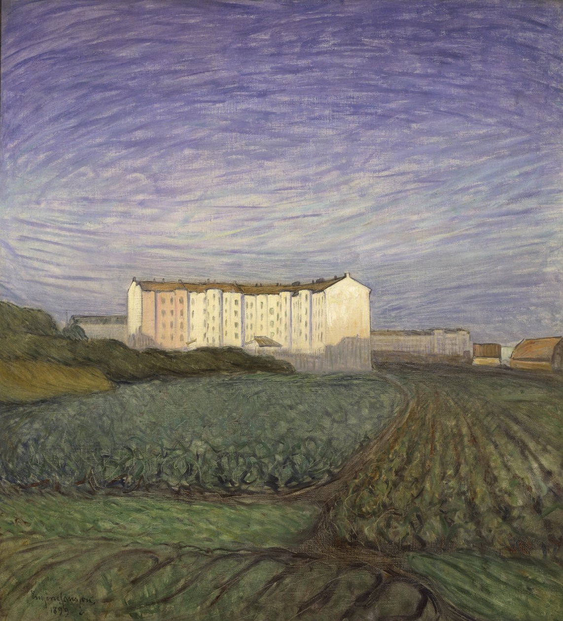 Kaupungin laitamilla, 1899 tekijältä Eugène Jansson
