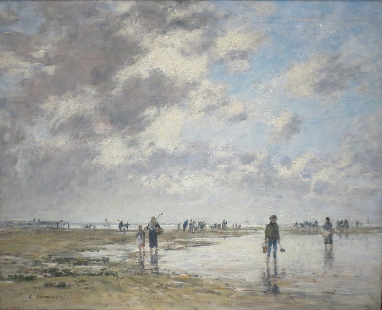 Laskuvesi, Berck tekijältä Eugene Louis Boudin