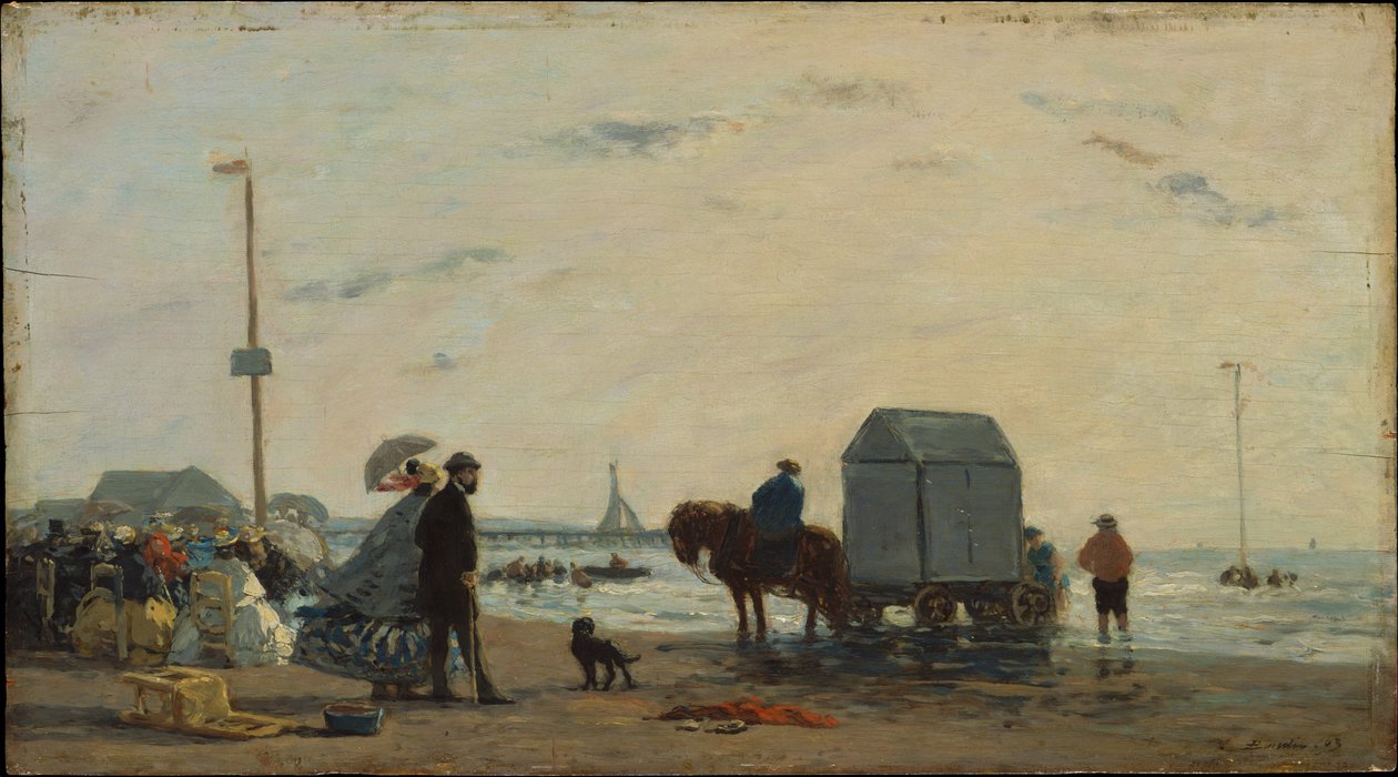 Trouvillen rannalla tekijältä Eugene Louis Boudin