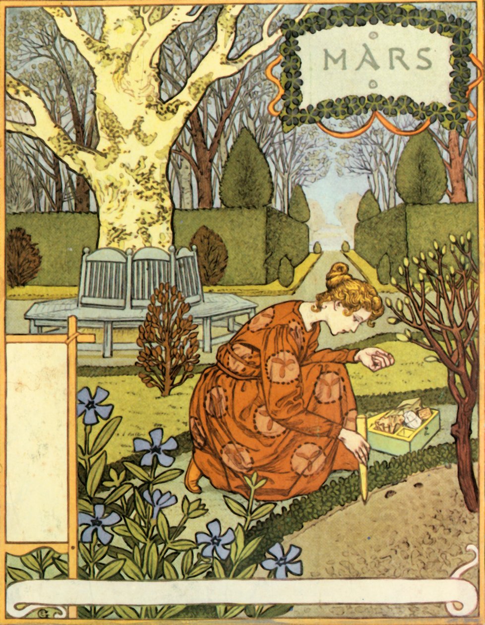 Mars, 1896. tekijältä Eugene Grasset