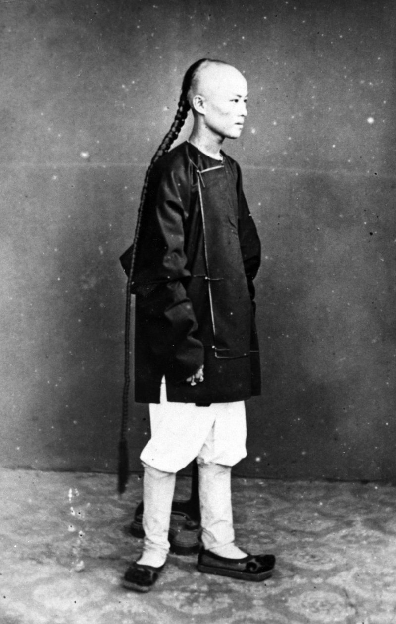 Kiinalainen palvelija, noin 1870-luku tekijältä European Photographer