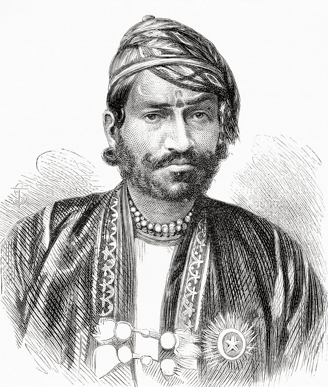 Maharaja Sawai Ram Singh II, Jaipurin Maharaja, "El Mundo en la Mano", julkaistu 1878 tekijältä European School