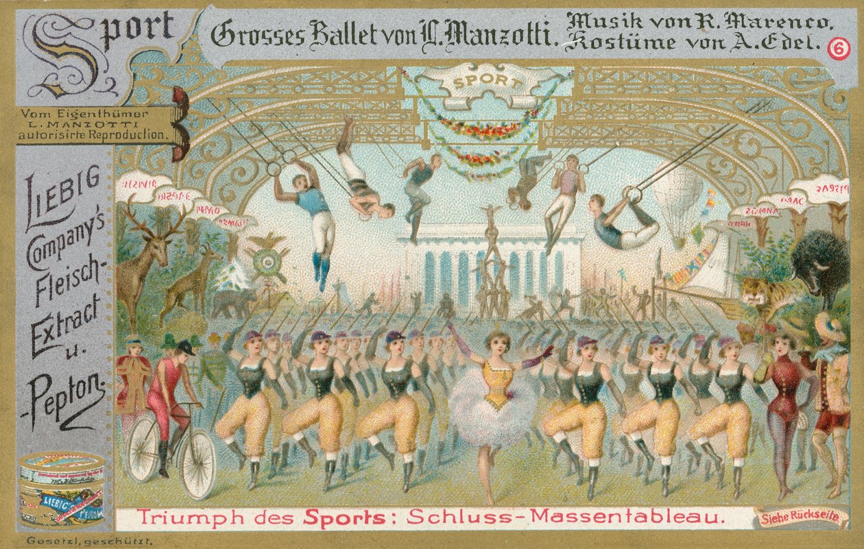 Baletti, Liebig-kortti, 1900-luvun alku (kromo) tekijältä European School