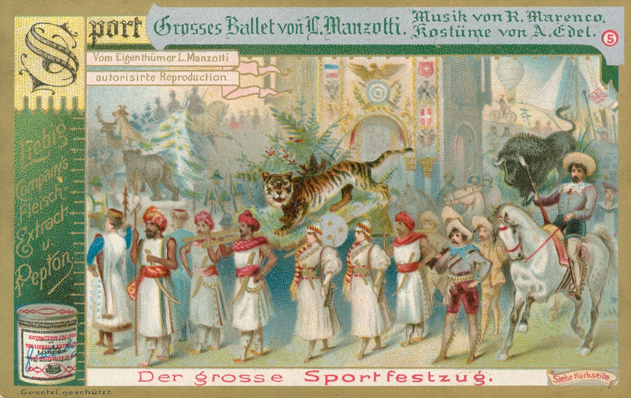 Baletti, Liebig-kortti, 1900-luvun alku (kromo) tekijältä European School