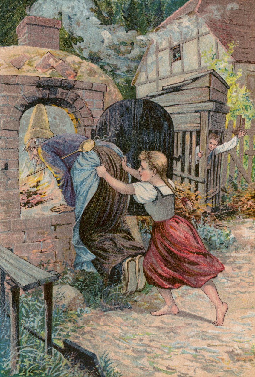 Grimmin tarinat: Hansel ja Grethel (chromolitho): Hansel ja Grethel (chromolitho) tekijältä European School