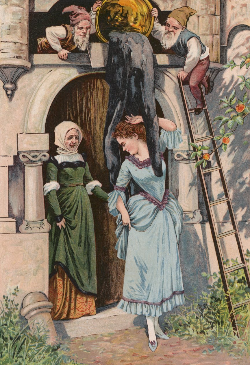 Grimmin tarinat: Frost-äiti (chromolitho) tekijältä European School