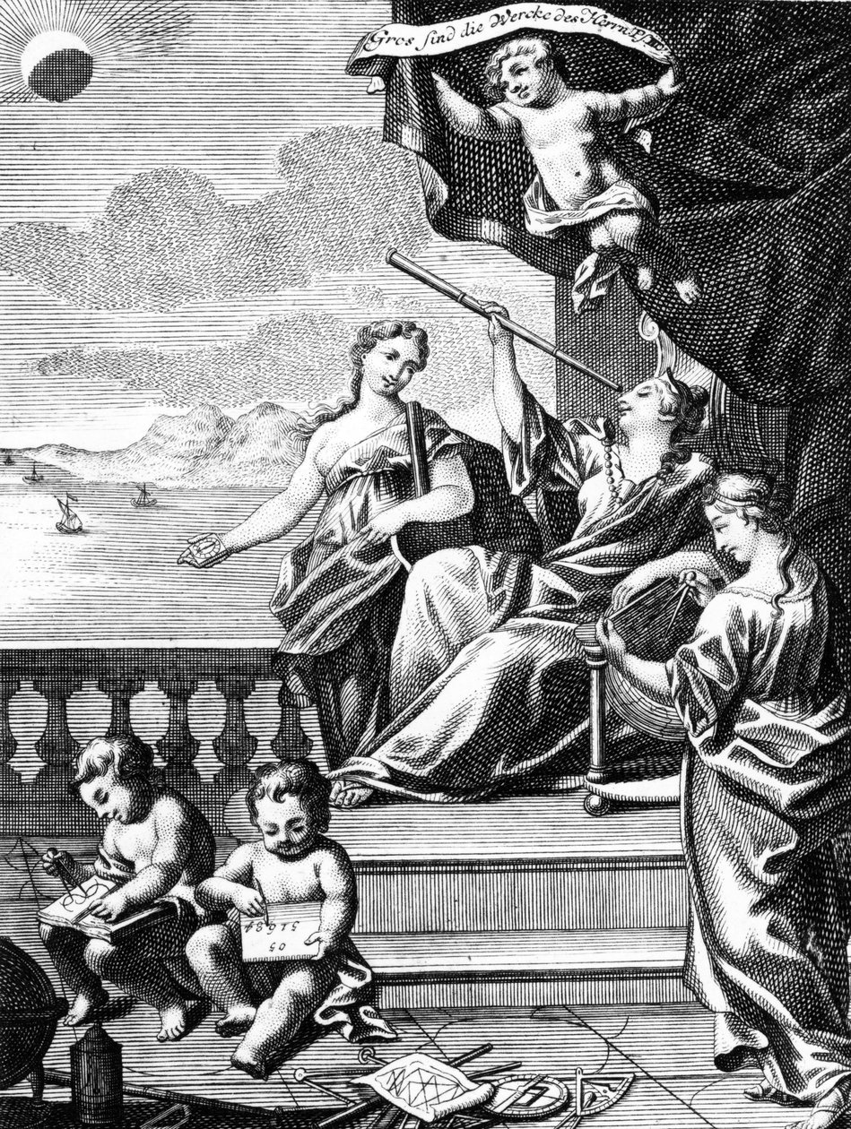 Tähtitieteen kuva, n. 1771 tekijältä European School
