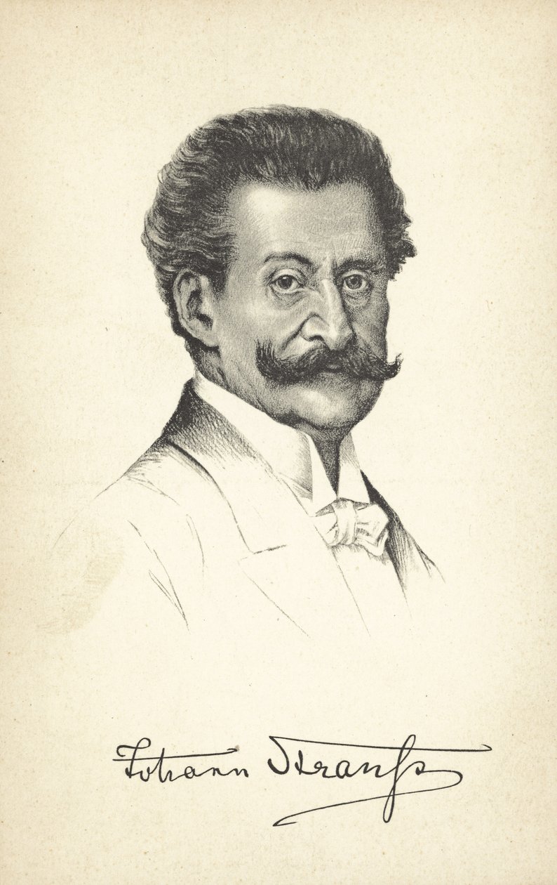 Johann Strauss nuorempi (litografia) tekijältä European School