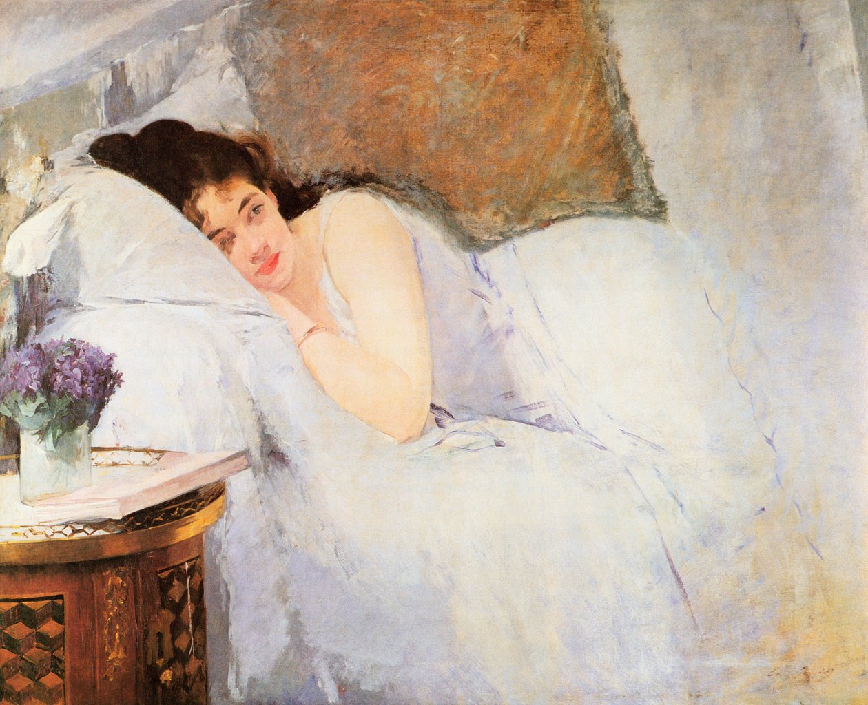 Naisen herääminen, 1876 tekijältä Eva Gonzalès