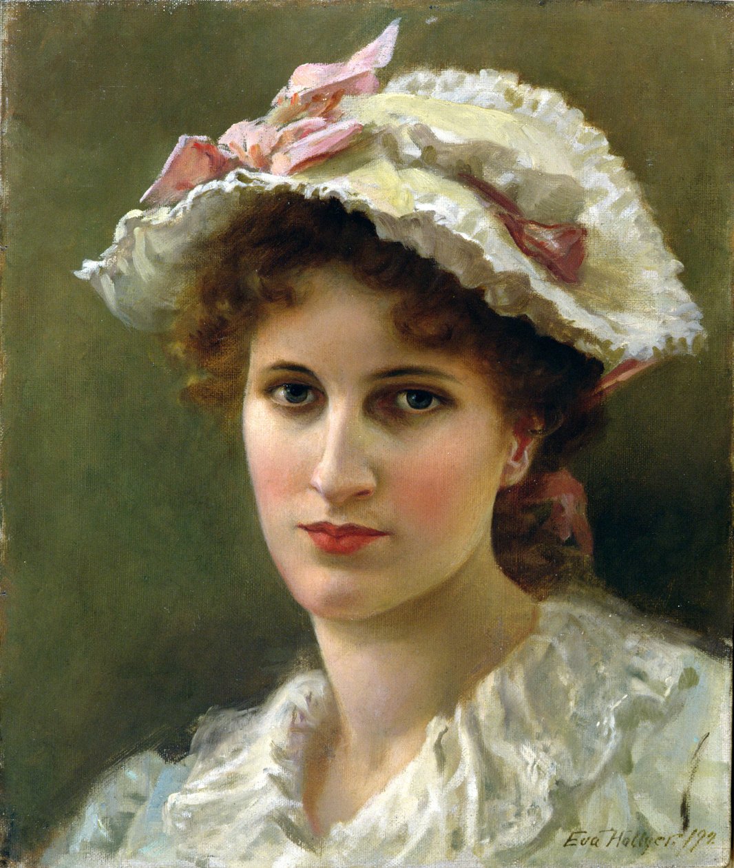 Englantilainen ruusu, 1892 tekijältä Eva Hollyer
