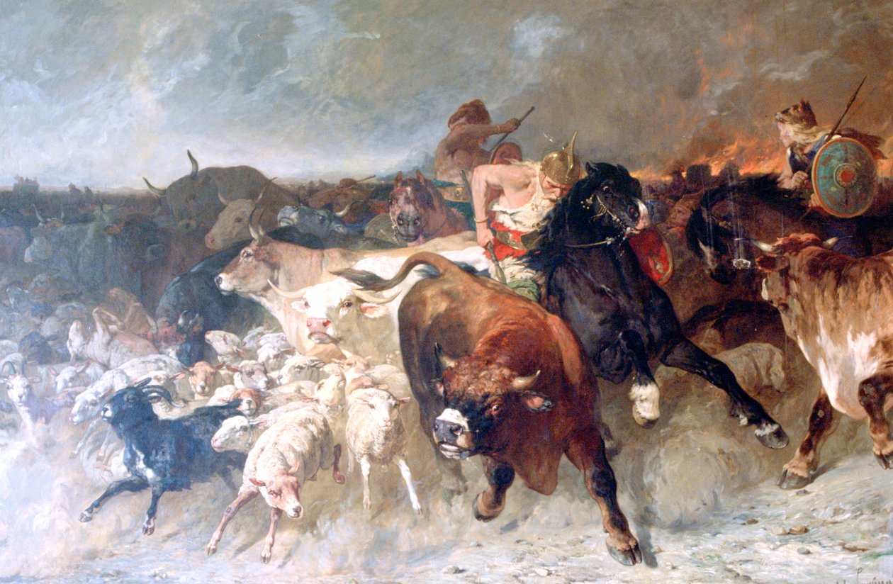 Ryöstäjät, 1867 tekijältä Evariste Vital Luminais