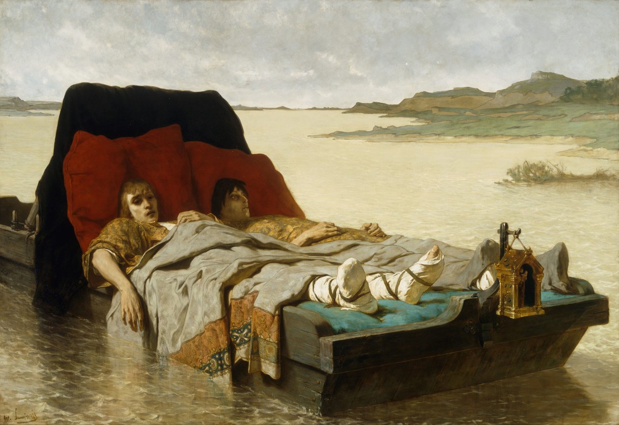 Clovis II:n pojat, 1880 tekijältä Evariste Vital Luminais
