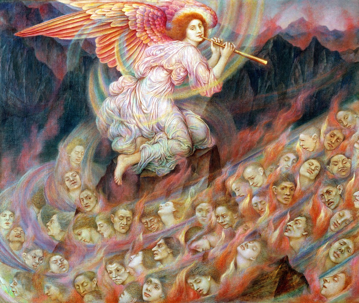 Kuoleman enkeli, 1897 tekijältä Evelyn De Morgan