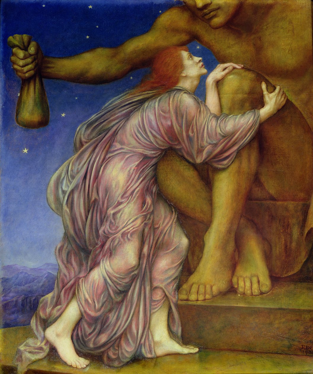 Mammonan palvonta, 1909 tekijältä Evelyn De Morgan