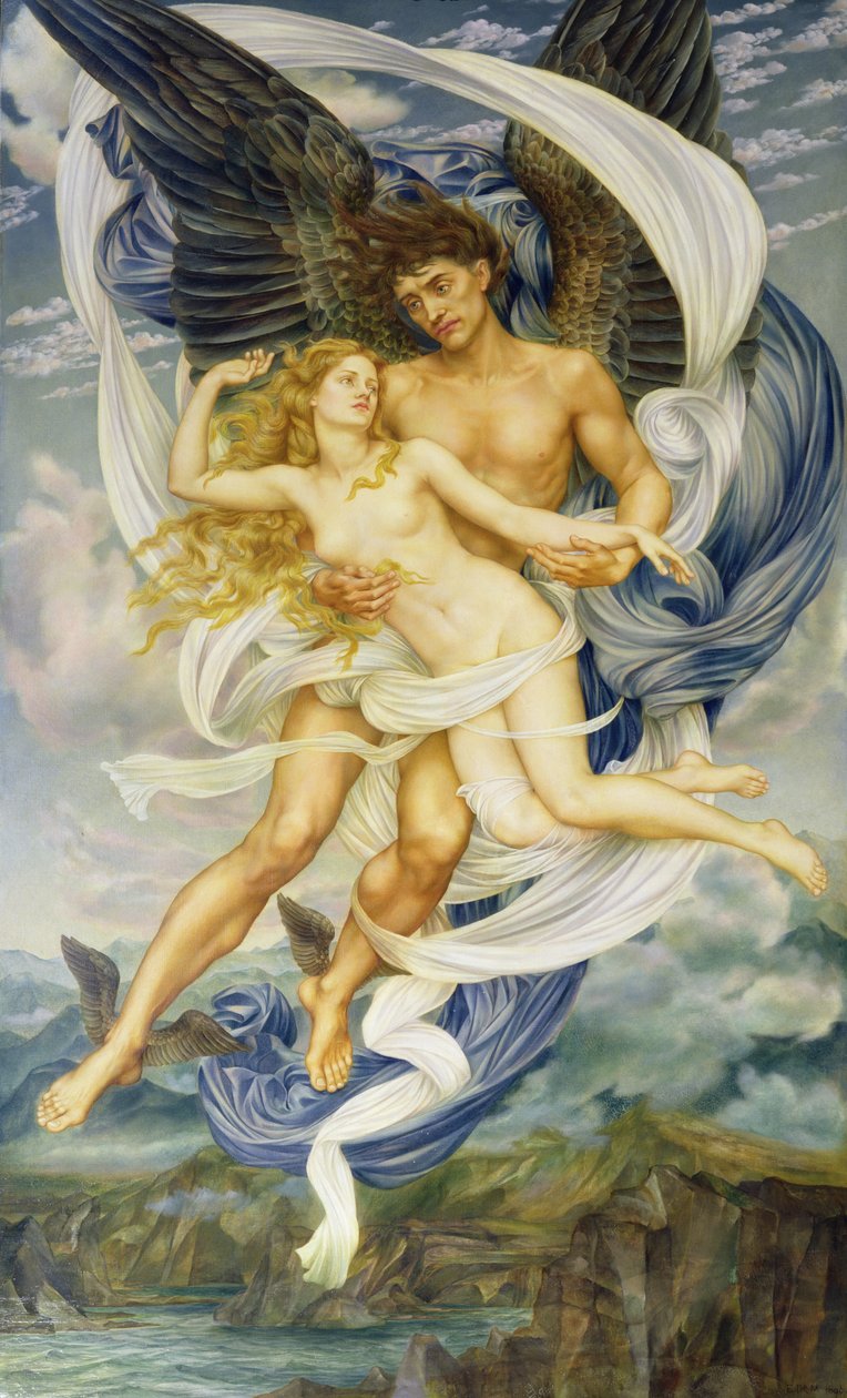 Borea ja Oreithyia tekijältä Evelyn De Morgan