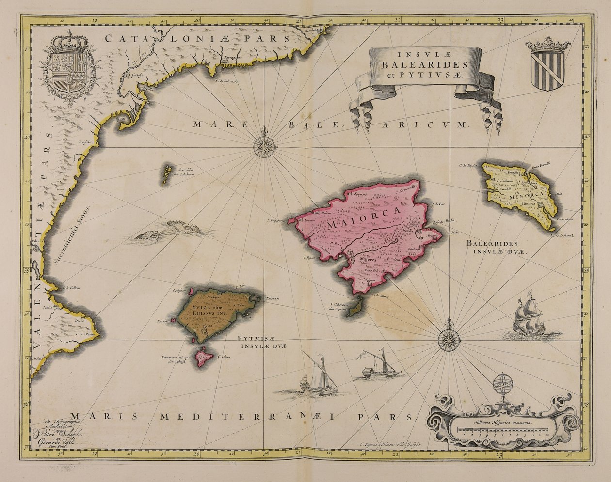 Insulae Balearides et Pytiusae tekijältä Everard Symonsz van Hamersveldt