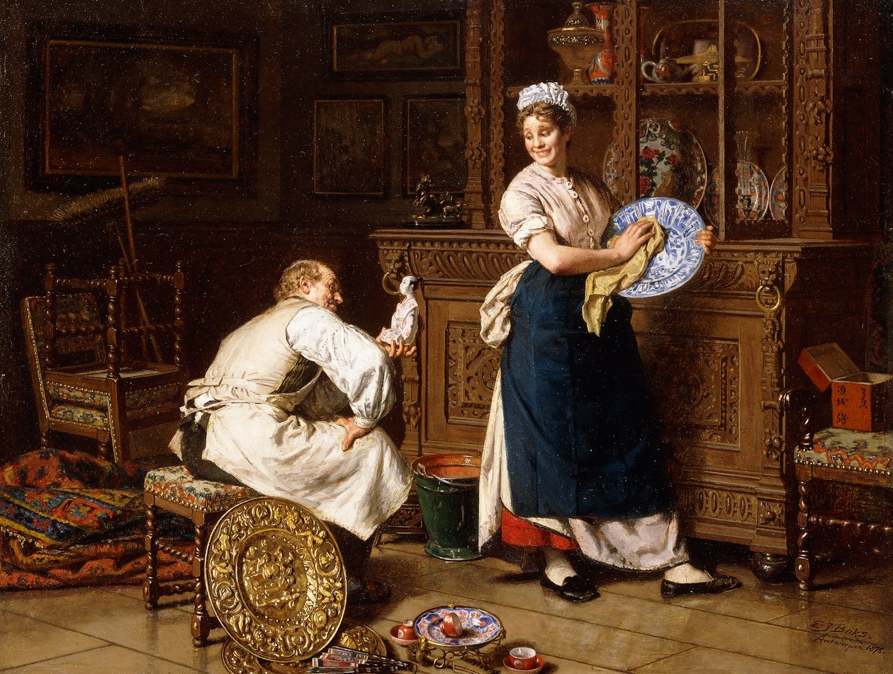 Kevätsiivous, 1876 tekijältä Evert Jan Boks