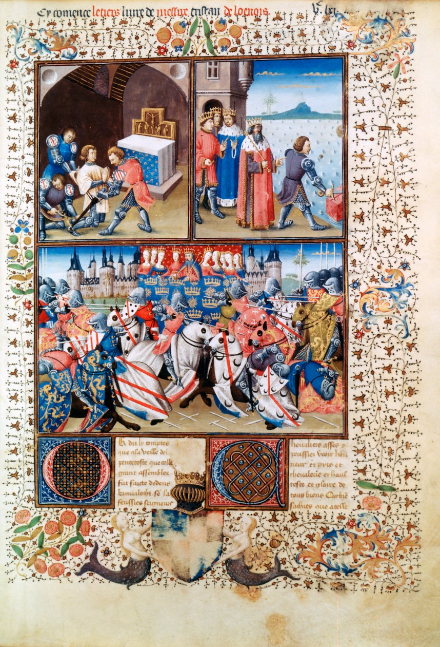 Galahad ja Camelot, 1463 tekijältä Evrard d