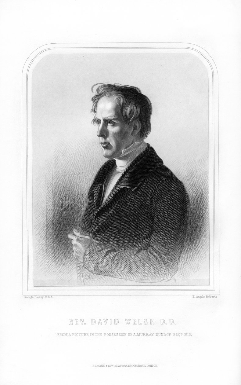 David Welsh, skotlantilainen jumalallinen ja akateeminen, 1870. tekijältä FA Roberts