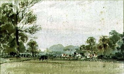 Näkymä Hyde Parkiin, 1800-luku tekijältä F.J. Collignon