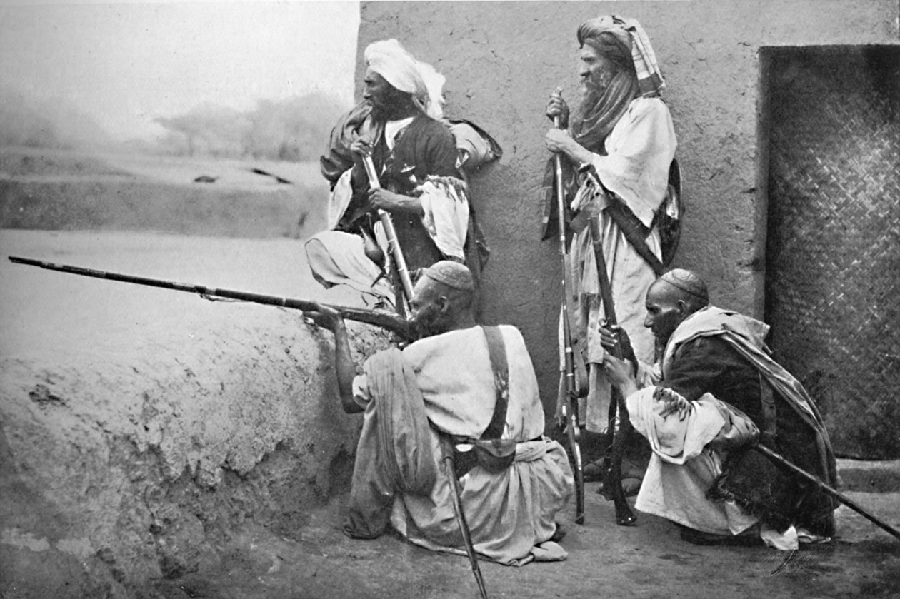 Afridis sodanpolulla, 1902 tekijältä F. Bremner
