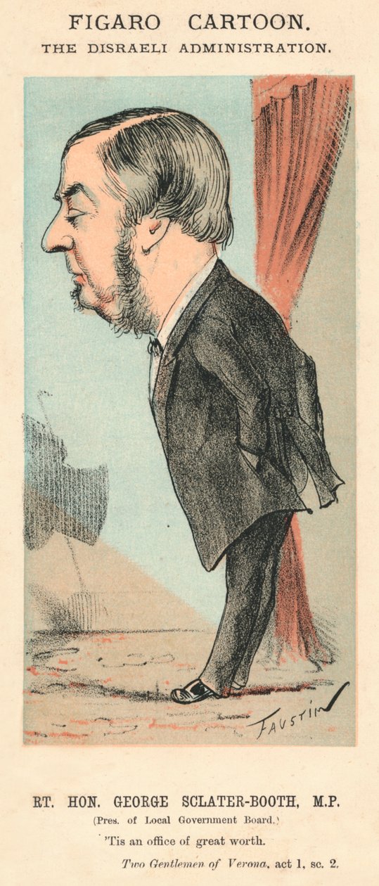 Rt. Hon. George Sclater-Booth, M.P., 1870 tekijältä Faustin