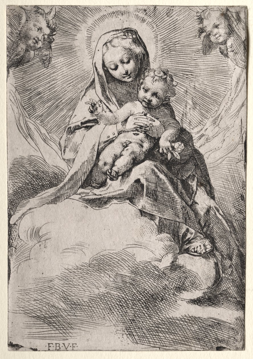 Madonna pilvissä tekijältä Federico Barocci