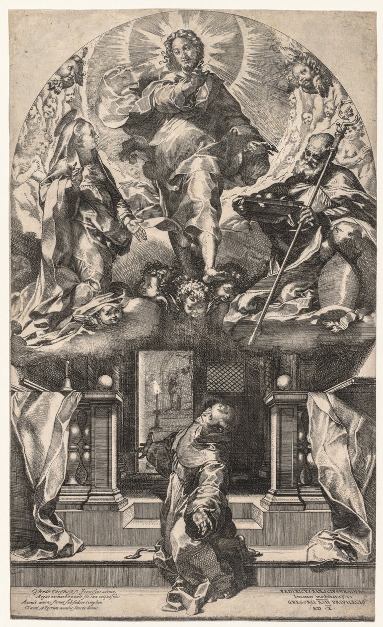 Pyhän Franciscuksen näky, 1581. tekijältä Federico Barocci