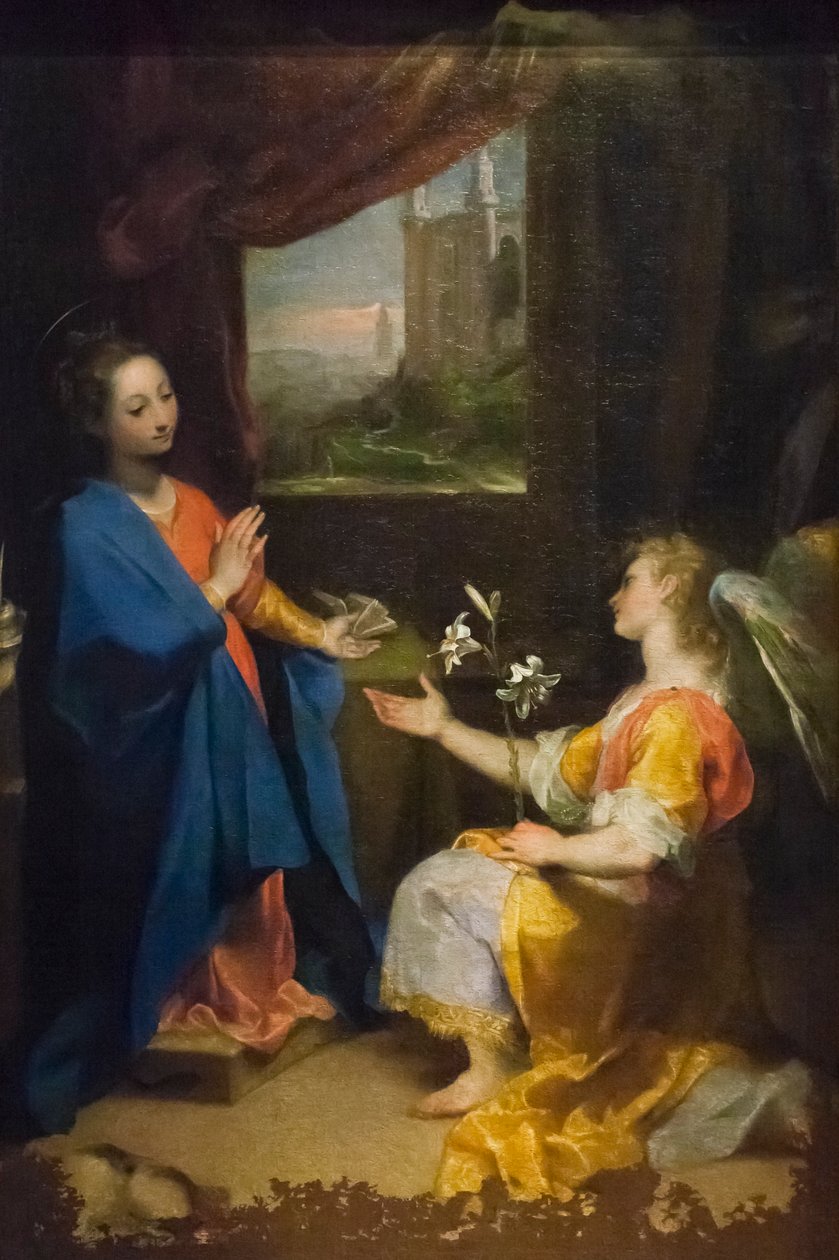 Ilmoitus, alttaritaulu tekijältä Federico Fiori Barocci or Baroccio