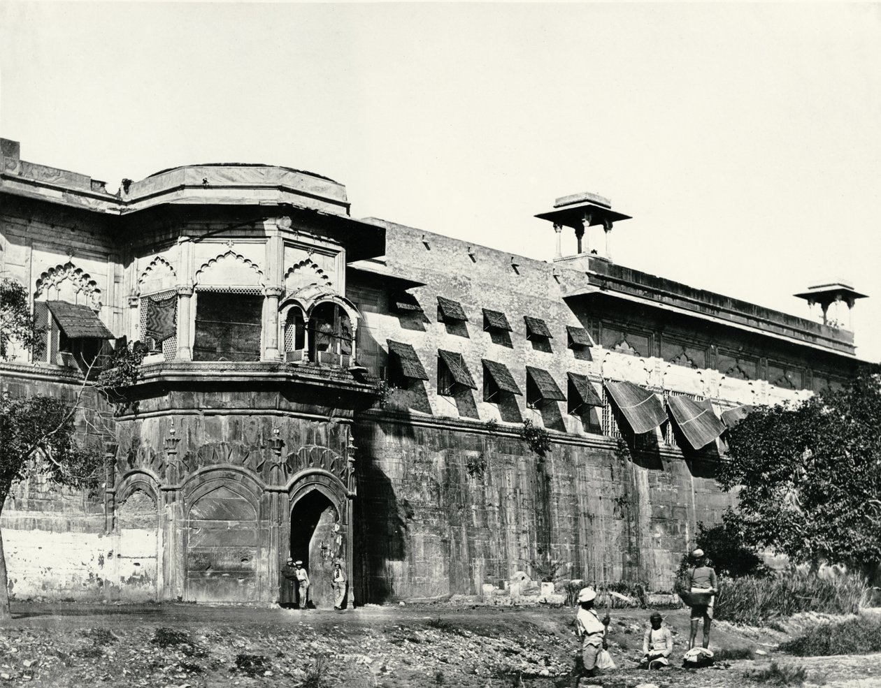 Palace, Delhi, noin 1858 tekijältä Felice Beato