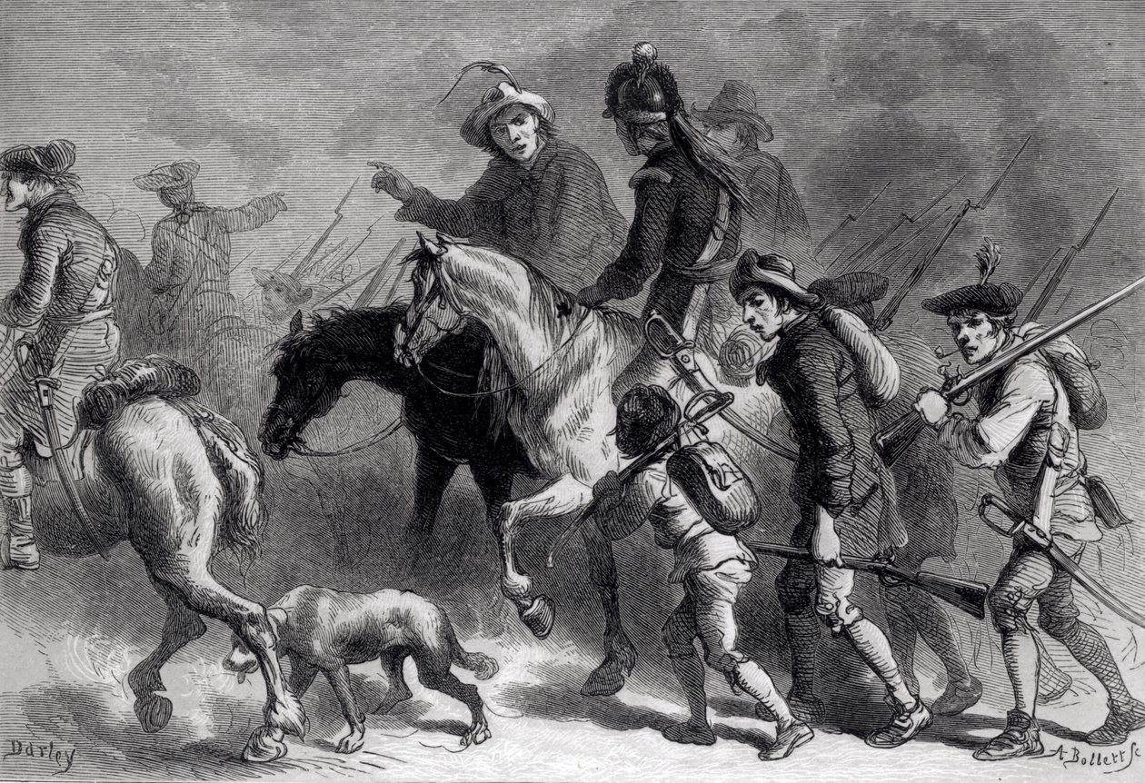 Uprising of the New England Yeomanry, kaiverrettu A. Bollettilta tekijältä Felix Octavius Carr Darley