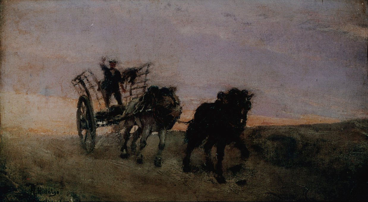 Hevoskärry tekijältä Felix Resurreccion Hidalgo
