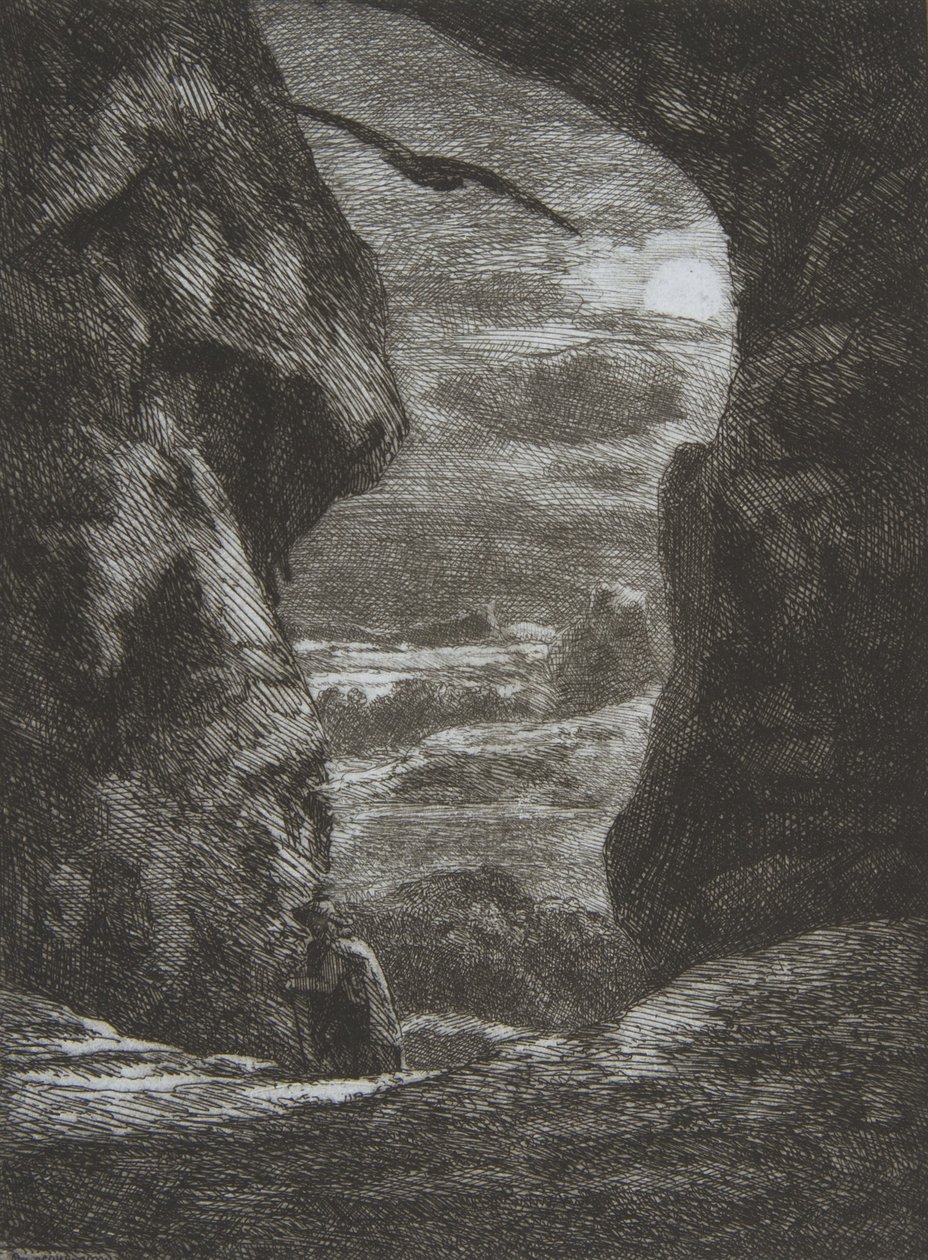 Jäähyväiset Karpatzille, 1857. tekijältä Felix Bracquemond