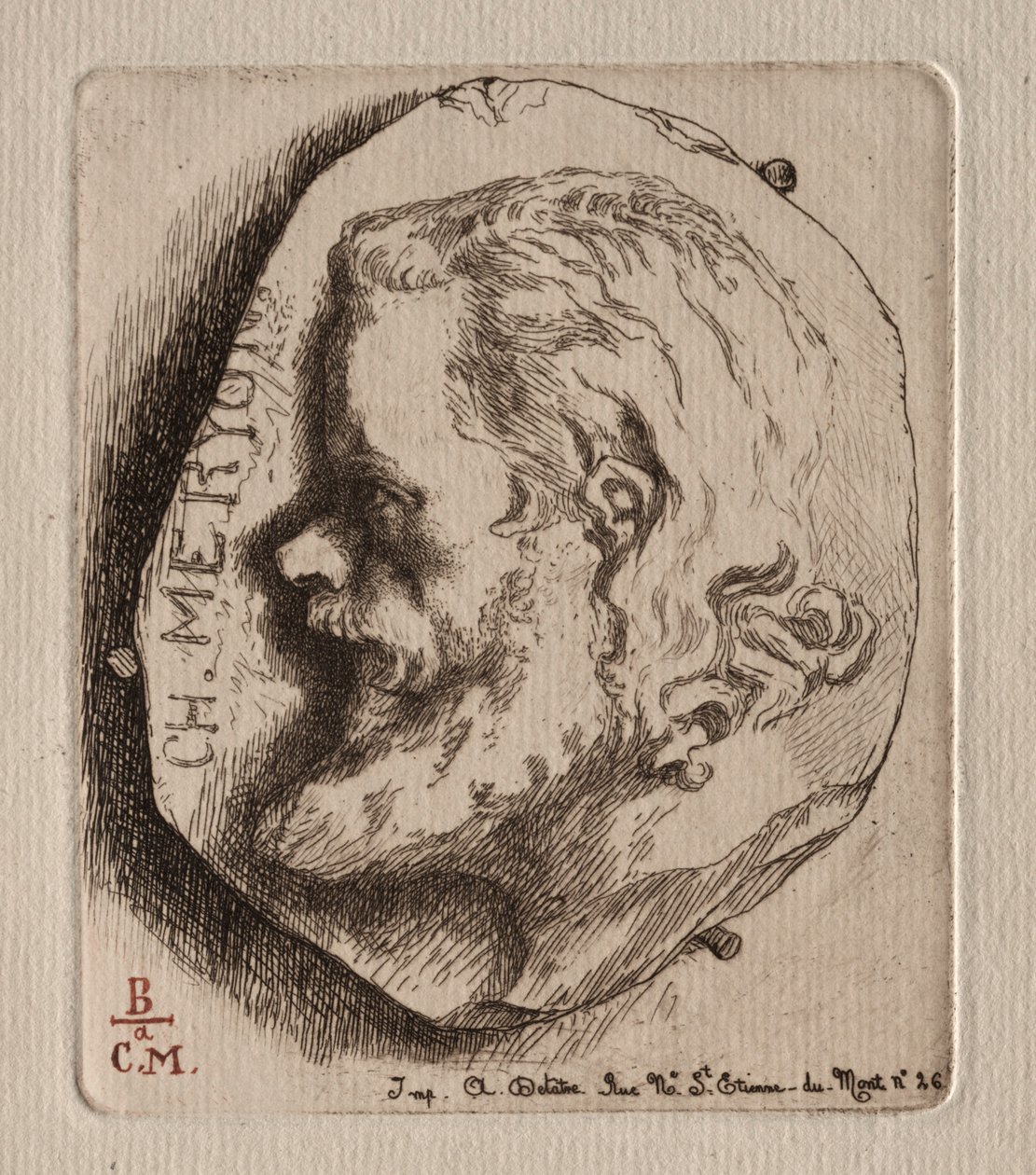 Charles Meryon, 1854. tekijältä Felix Bracquemond