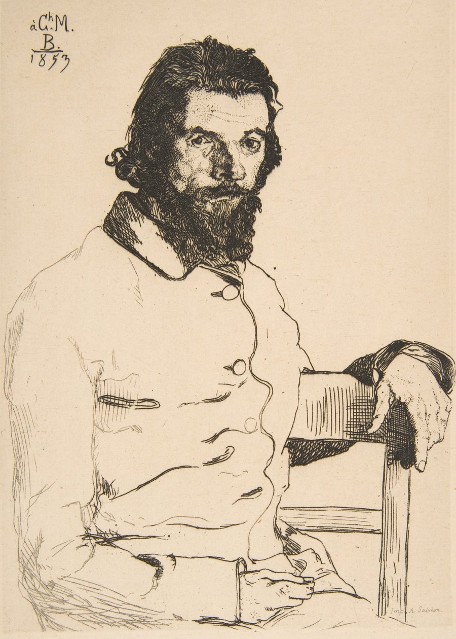 Charles Meryonin muotokuva, 1853. tekijältä Felix Bracquemond