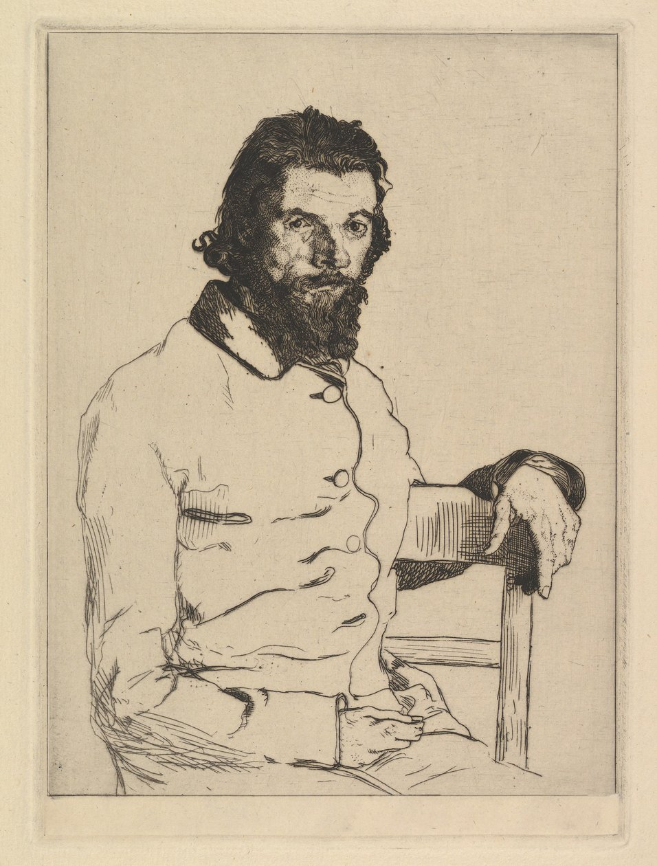 Charles Meryonin muotokuva, 1853. tekijältä Felix Bracquemond