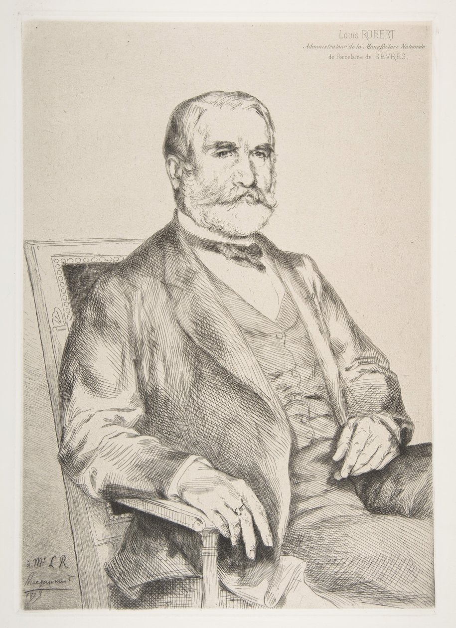 Louis Robertin muotokuva, 1873. tekijältä Felix Bracquemond