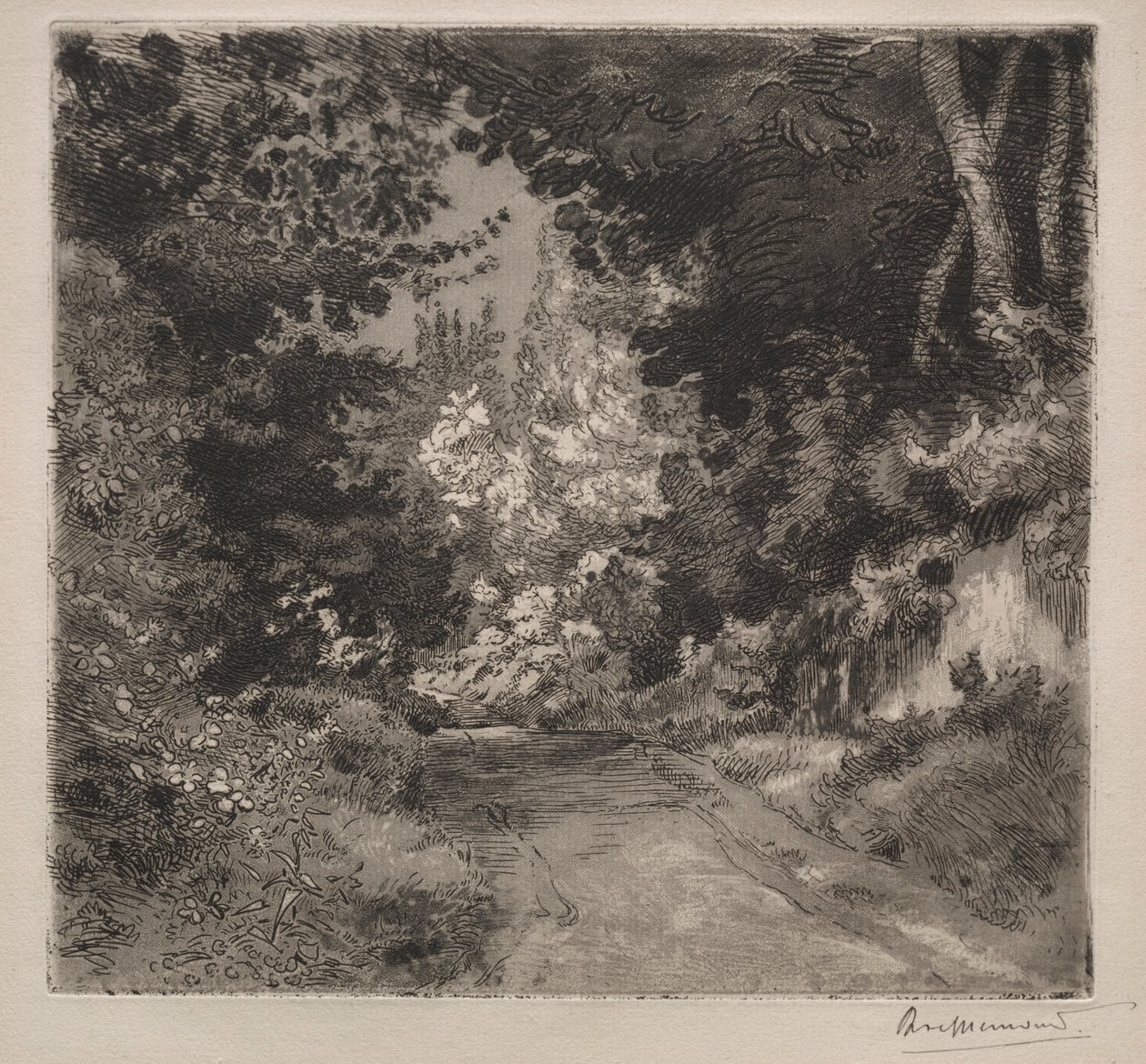 Tie Sèvresiin, n. 1872. tekijältä Felix Bracquemond