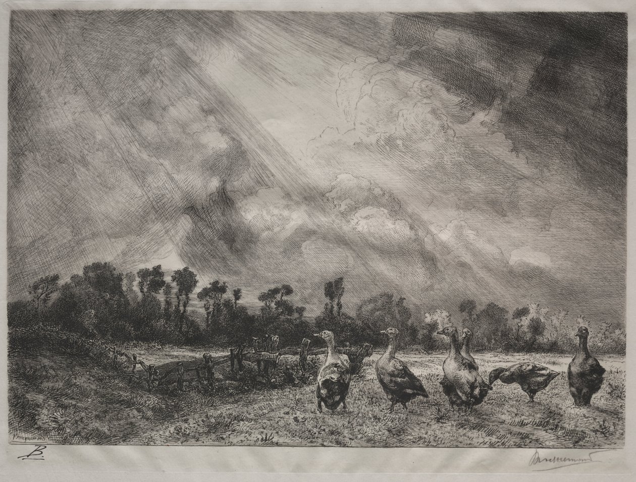 Myrskypilvi tekijältä Felix Bracquemond