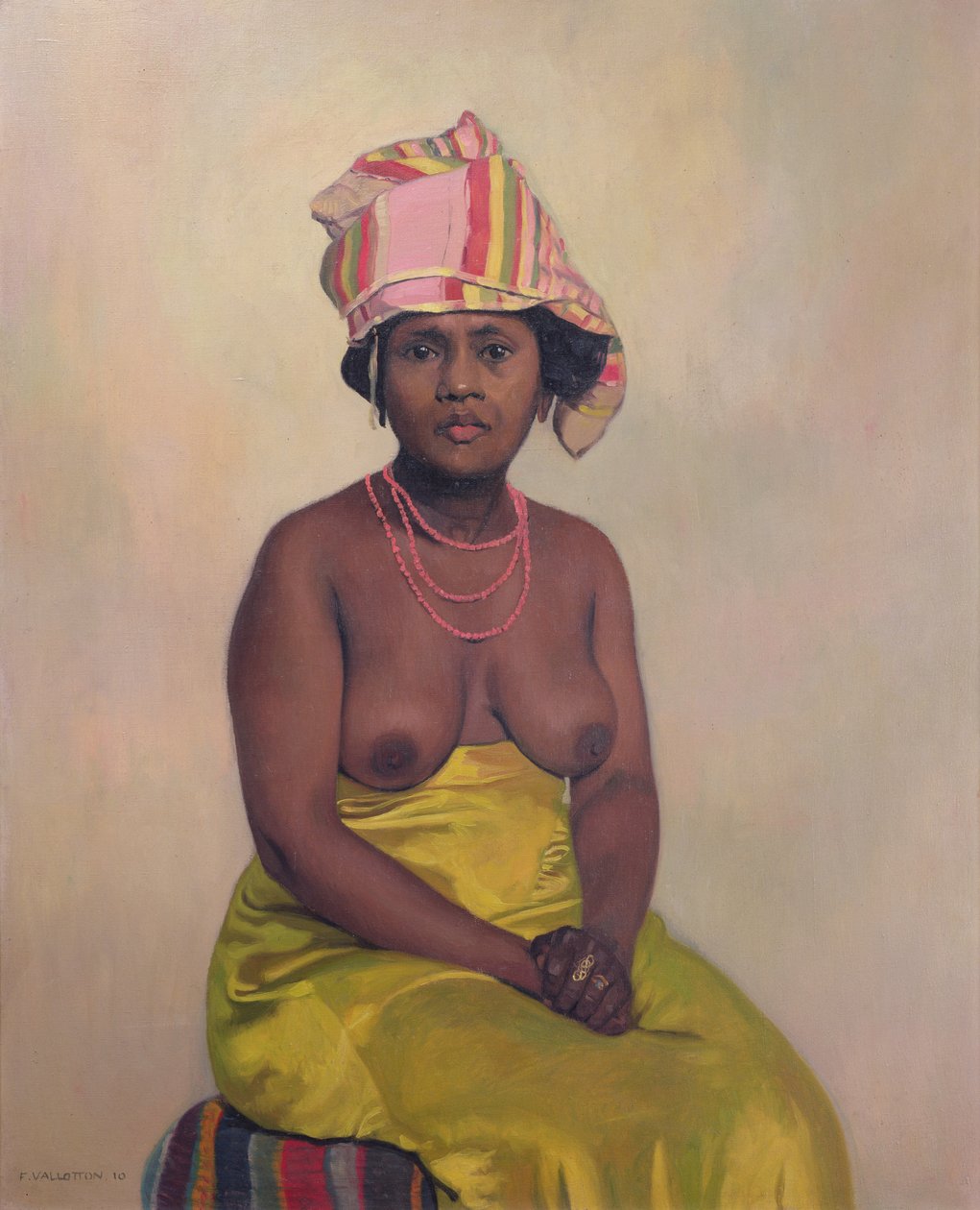 Afrikkalainen nainen, 1910 tekijältä Felix Edouard Vallotton