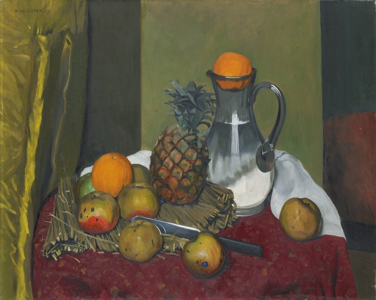Omenat ja ananas, 1923 tekijältä Felix Edouard Vallotton