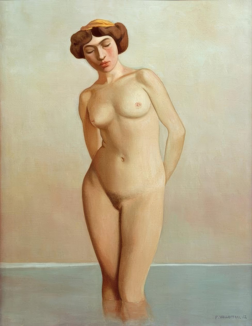Baigneuse dans l’eau tekijältä Felix Edouard Vallotton