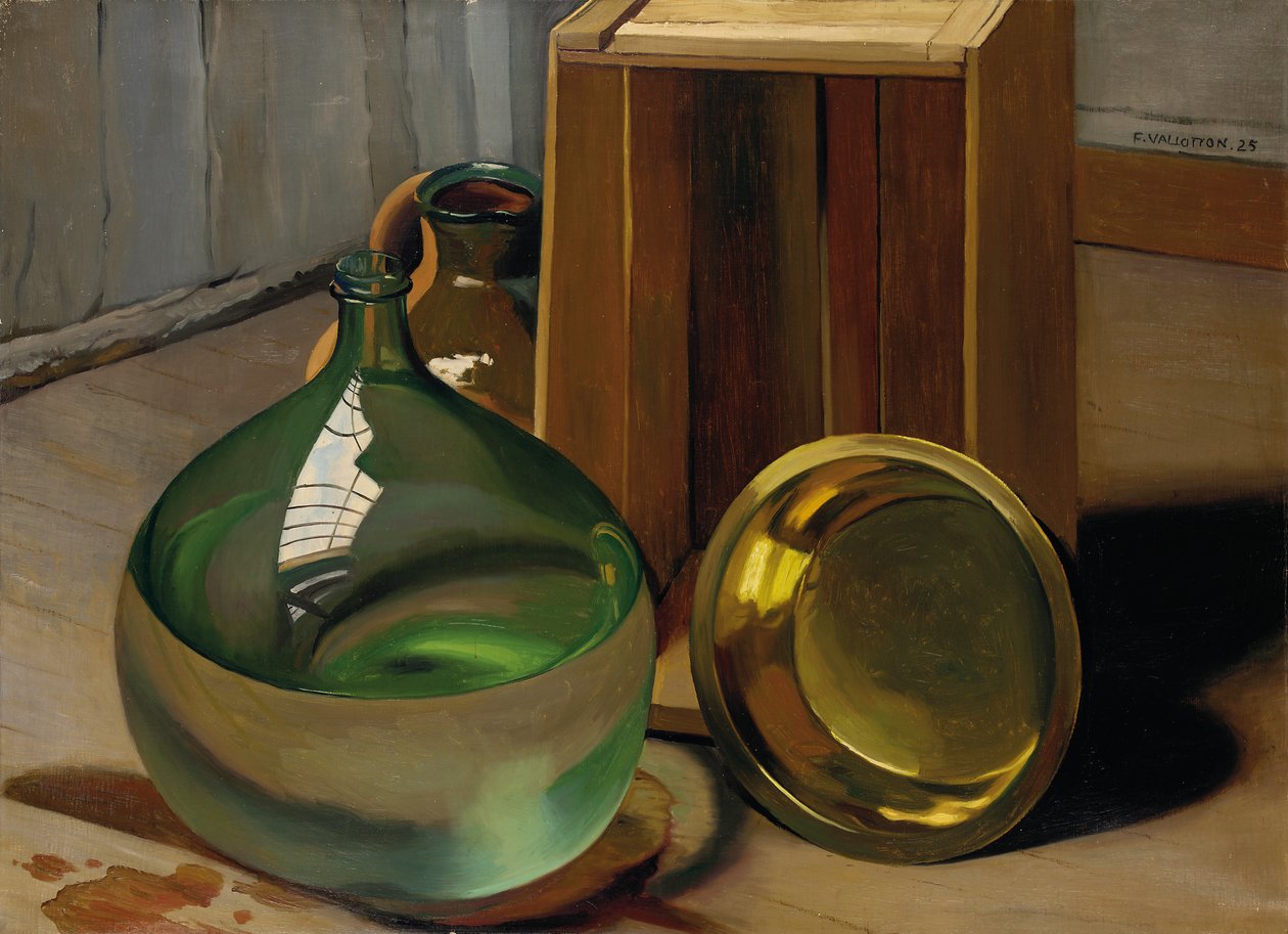 Demijohn ja häkki, 1925 tekijältä Felix Edouard Vallotton